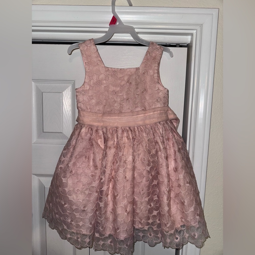 Jessica Simpson Blush Floral Kids Dress